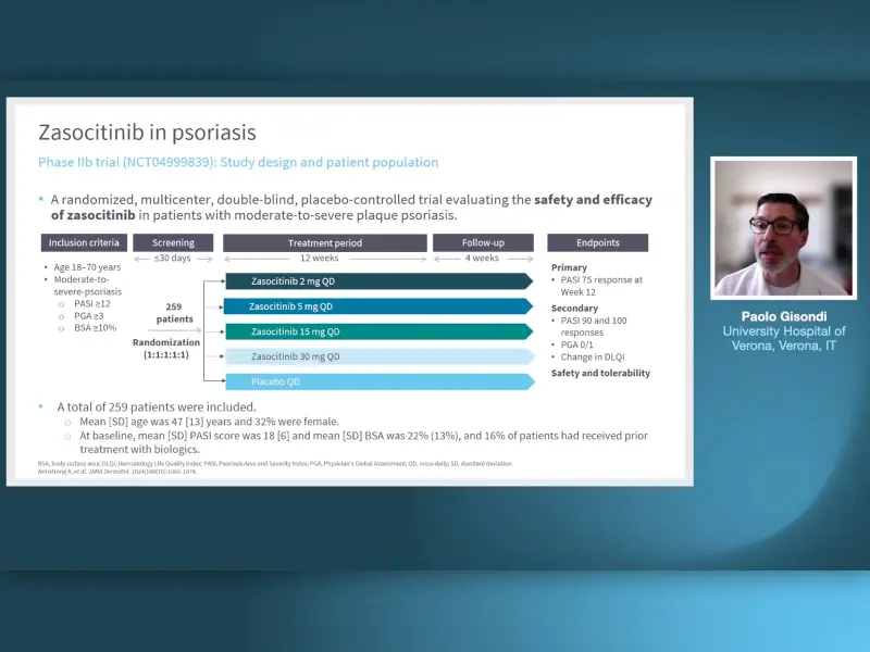 Selective TYK2 inhibition for the treatment of psoriatic disease